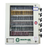 Front view of wall mount Health Aid 6 selection medicine vending machine