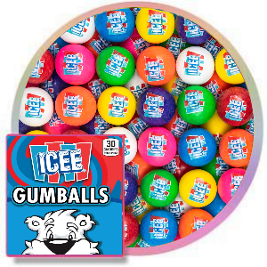 Icee® Logo Gumballs (1"/ 900 Count) Product Image