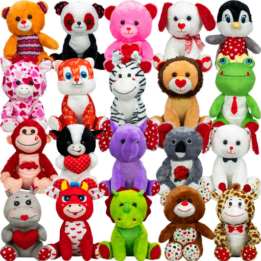 Jumbo Generic 12in Valentines Plush Kit 40 ct Product Image