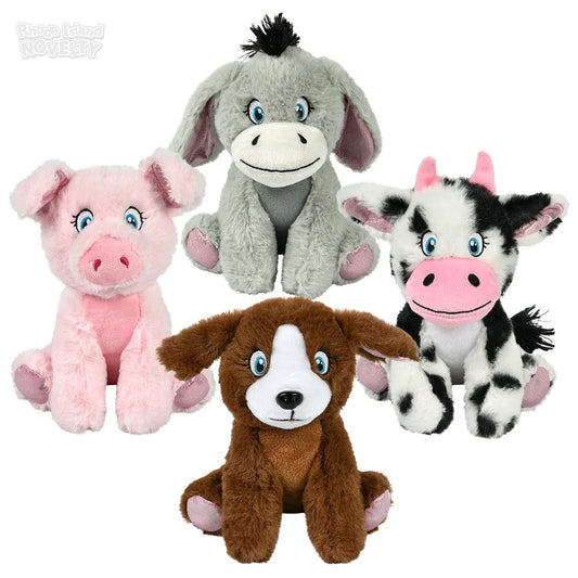 Farm Animal 8" Medium Plush Mix (96 ct.)
