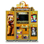 Key to the Vault Deluxe Crane Machine w/ Dual Side Boxes Front Side Angle Product Image