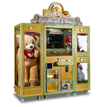 Key to the Vault Deluxe Crane Machine w/ Dual Side Boxes Left Side Angle Product Image