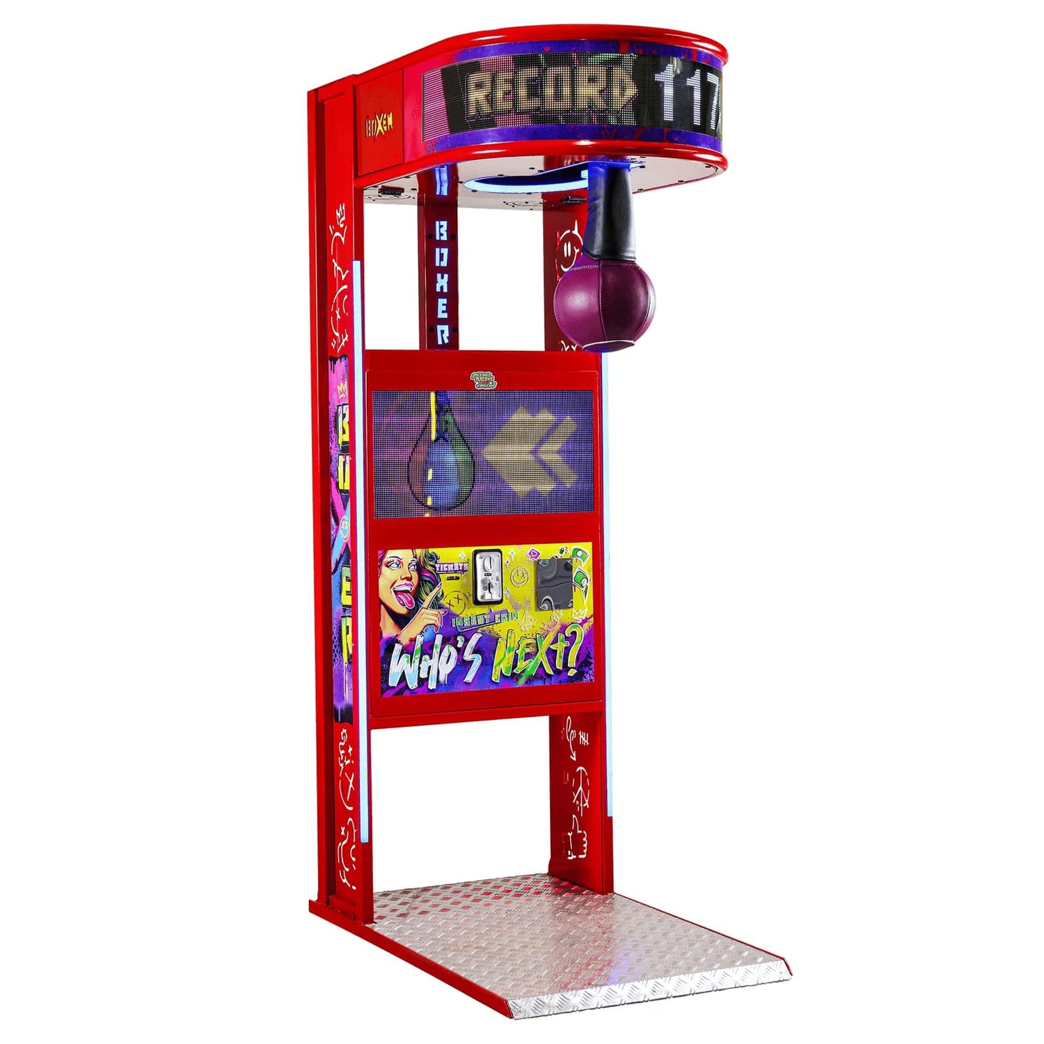LED Screen Boxer Arcade Game Machine Left Angle View Product Image