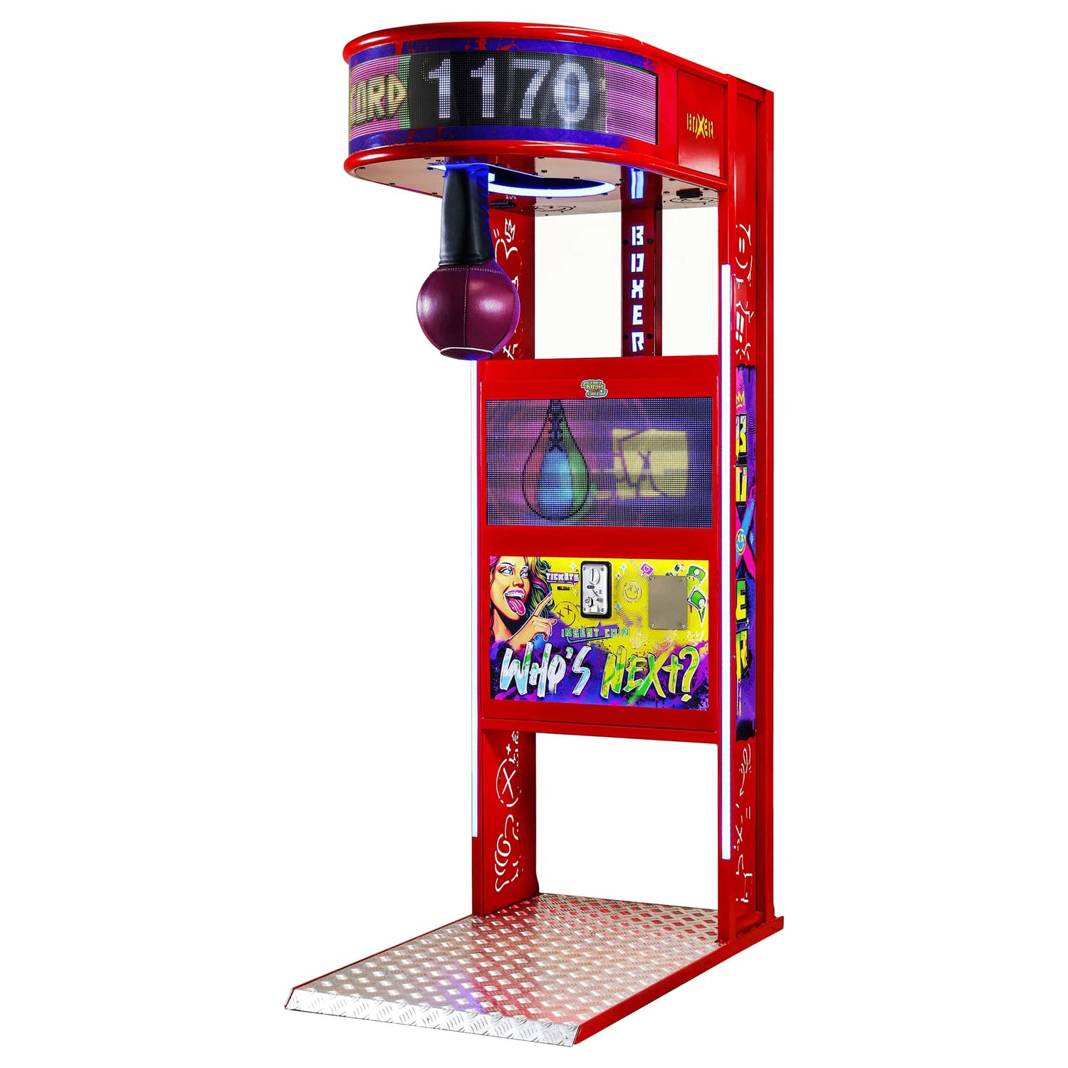 LED Screen Boxer Arcade Game Machine Right Angle View Product Image