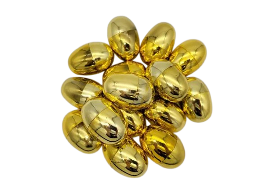 Metallic Gold Filled Egg Mix w/ Toys (300ct.)
