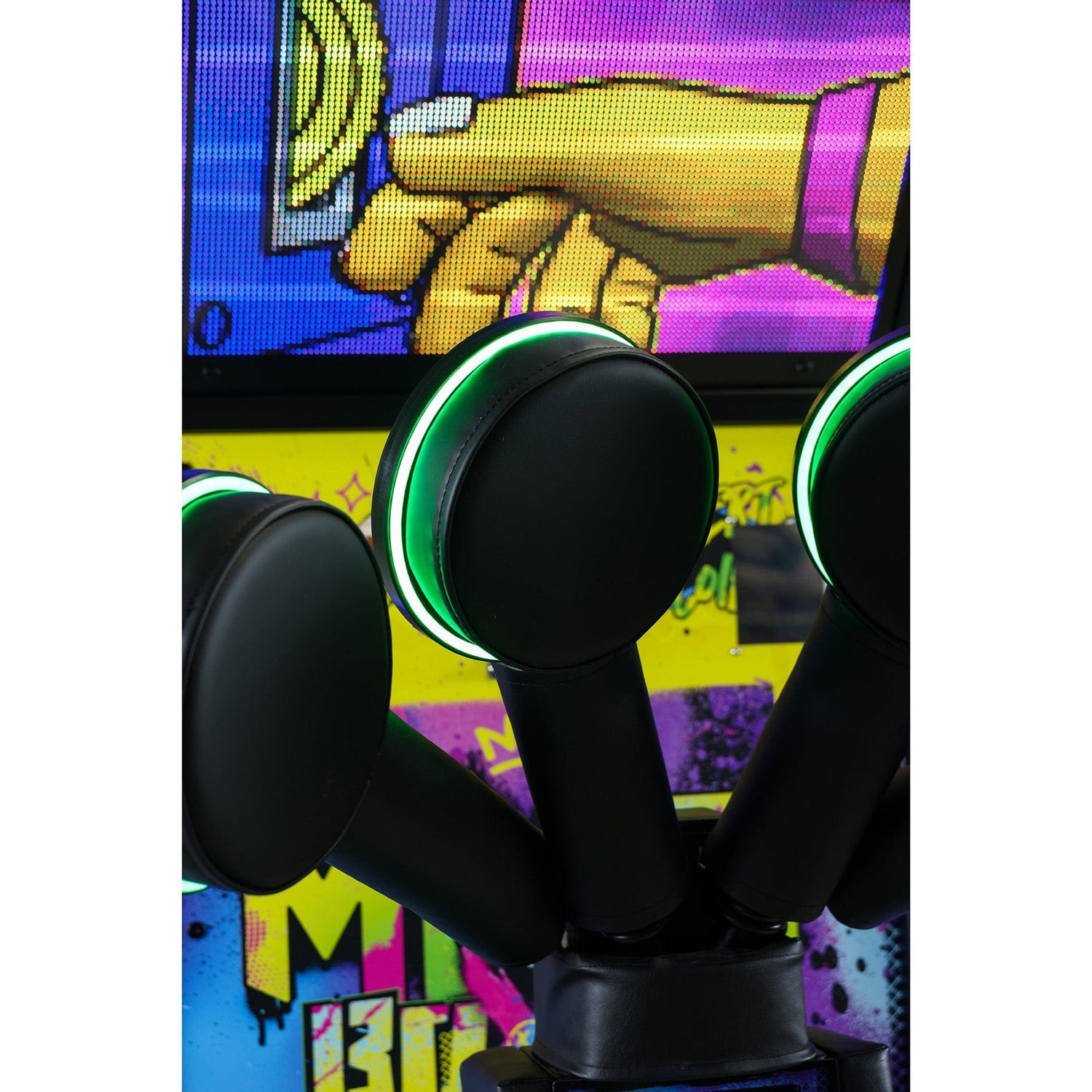 MMA - Kick & Punch Arcade Game Machine Coin Pads Close Up Product image