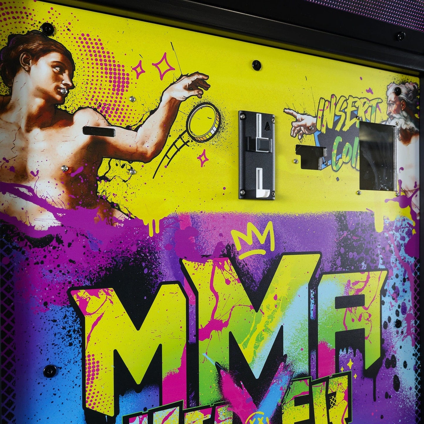 MMA - Kick & Punch Arcade Game Machine Coin Slot Close Up Product image