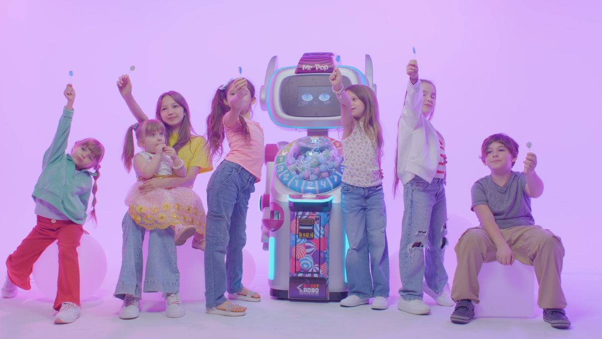 Mr. Pop the Robotic Lollipop Vending Machine | Gumball.com