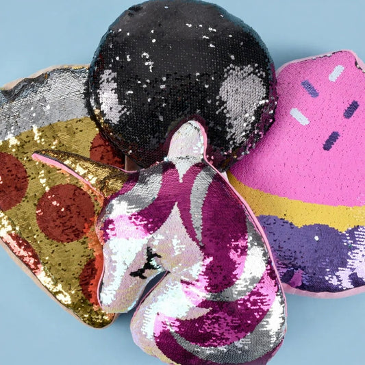 14" - 18" Sequin Jumbo Plush Pillow Mix (24 ct.)