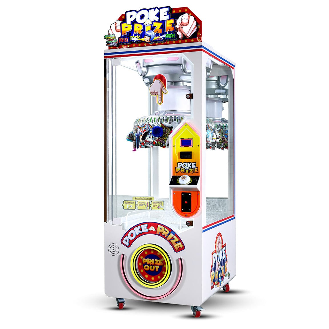 Poke A Prize Arcade Cabinet Game Machine Right Side Angle Product Image
