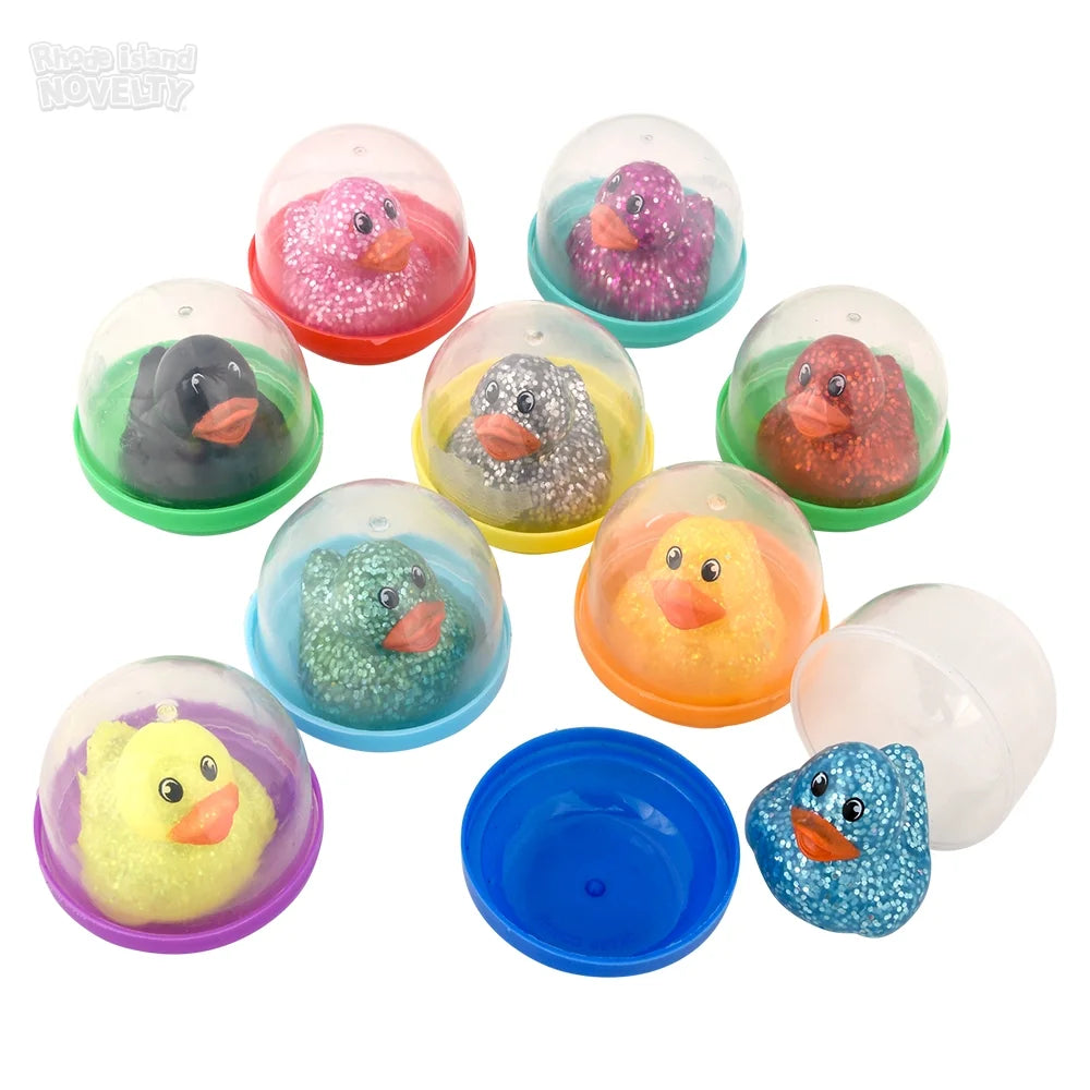 Rubber Glitter Duckling 2" Capsules