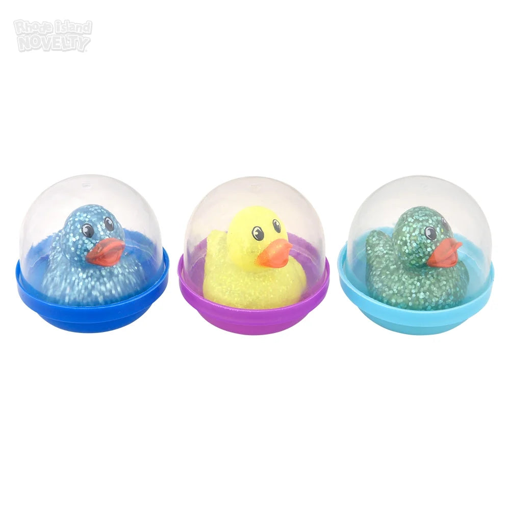 Rubber Glitter Duckling 2" Capsules