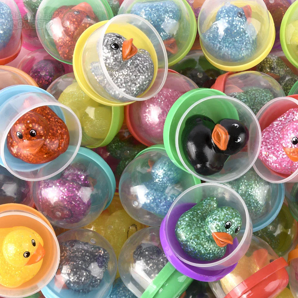 Rubber Glitter Duckling 2" Capsules
