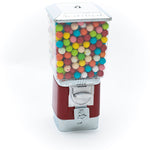 Rhino Pro Metal Red Vending Machine with Gumball Wheel & Cash Box - 25 Cent
