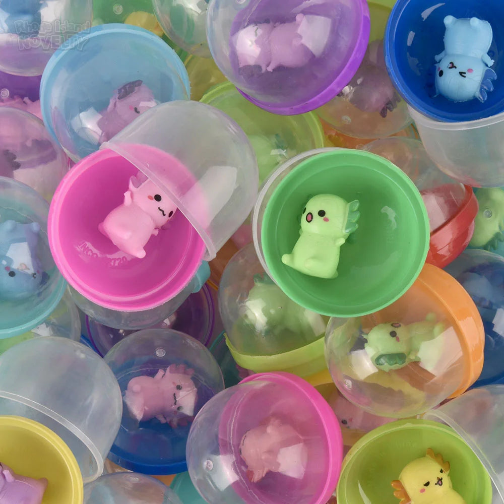 Mini Axolotl Squeezy Figurines 2" Capsules