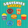 squishy snack toys display card