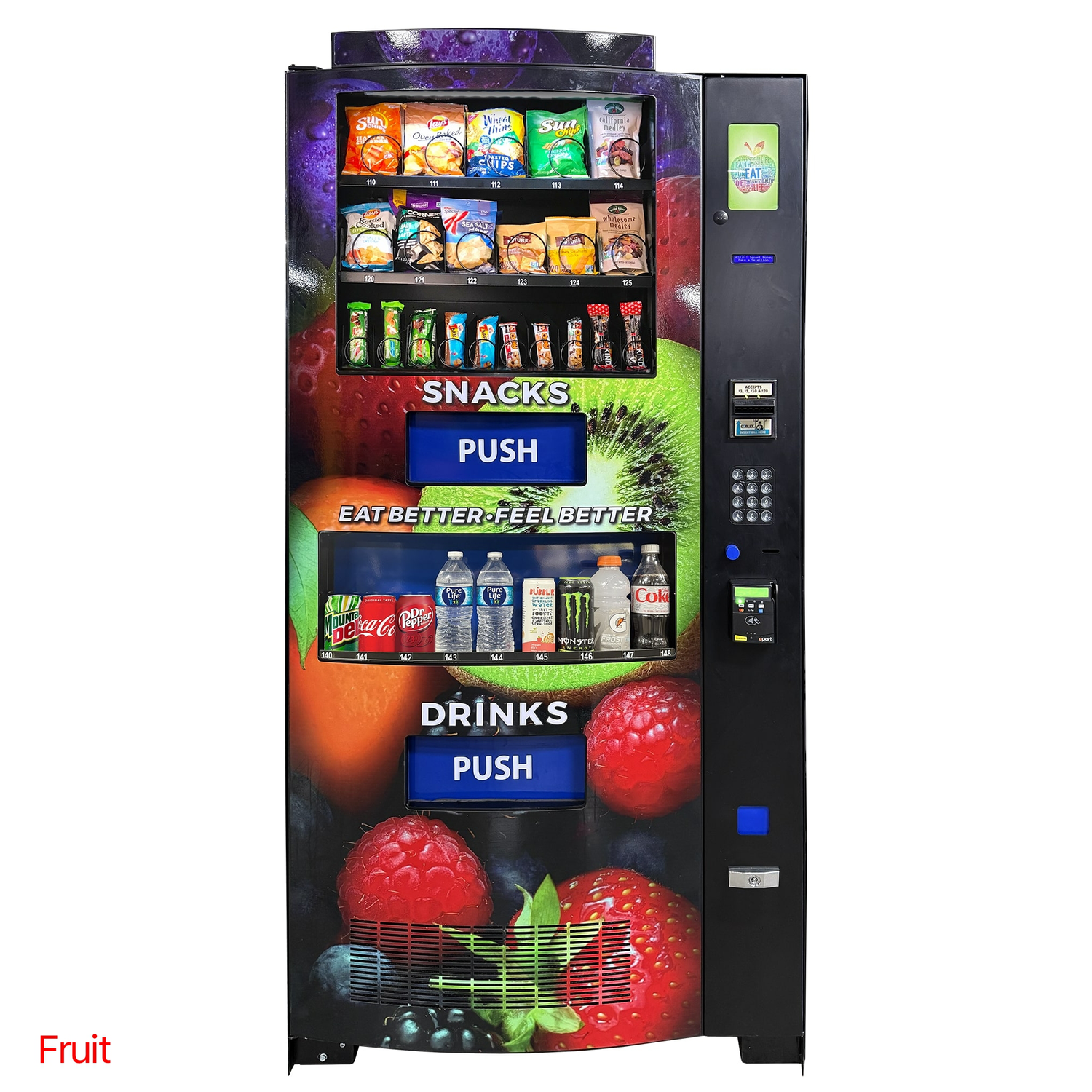 Seaga Quickbreak QB2200 Combo Healthy Vending Machine Fruit Graphic