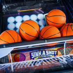Sink A Shot Kiddie Basketball Arcade Game Basket Balls Close Up Product Image