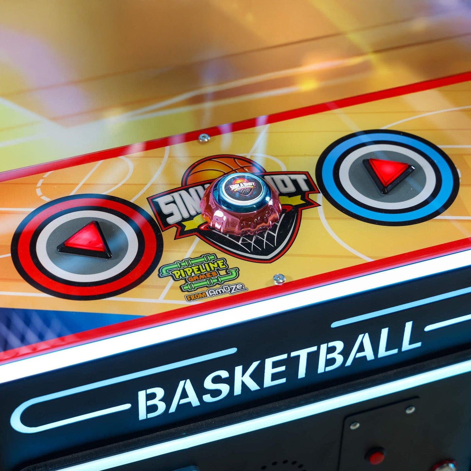 Sink A Shot Kiddie Basketball Arcade Game Buttons Close Up Product Image