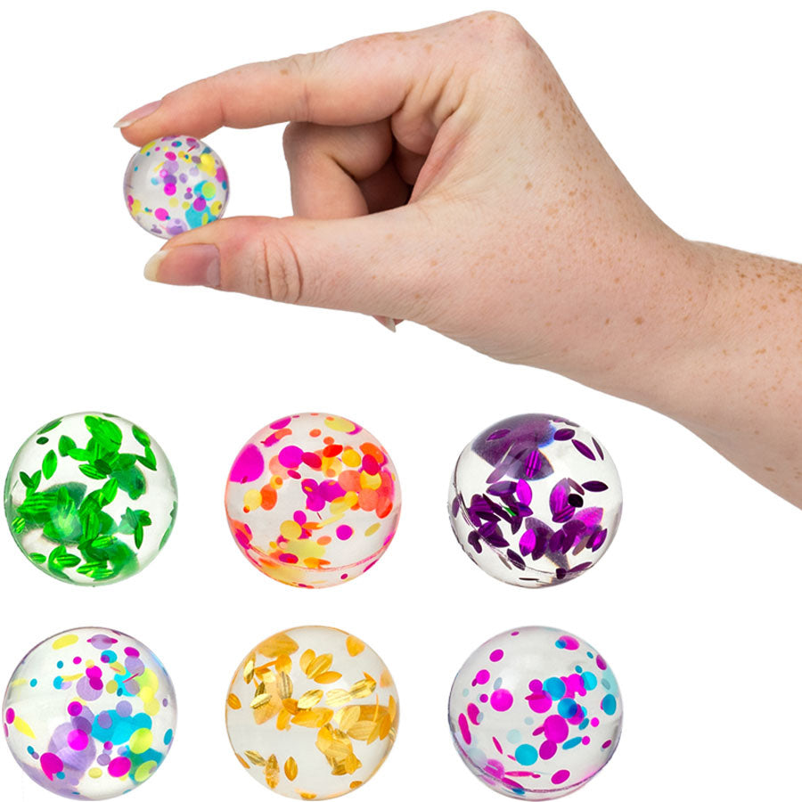 27 mm Confetti Mix Assorted Bouncy Balls