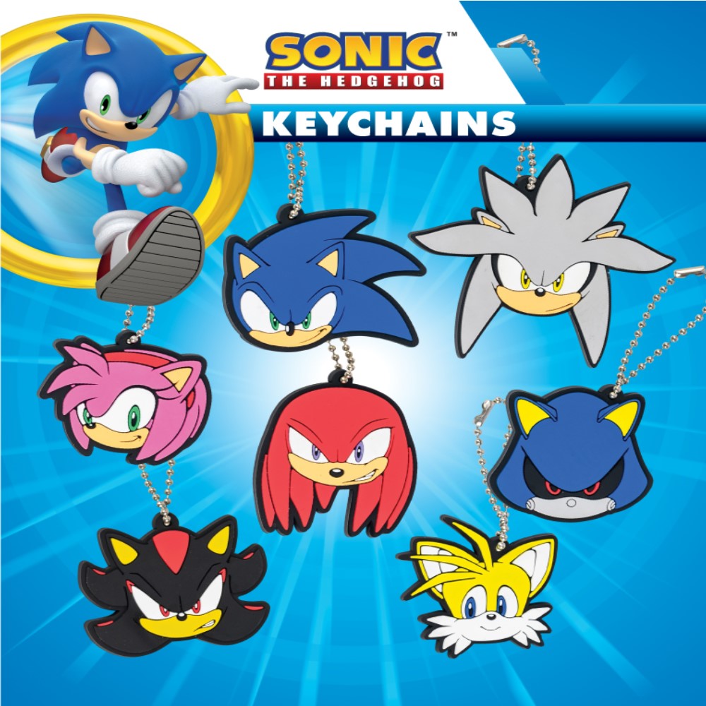 Sonic 2-D Figure Keychains in 2" Capsules
