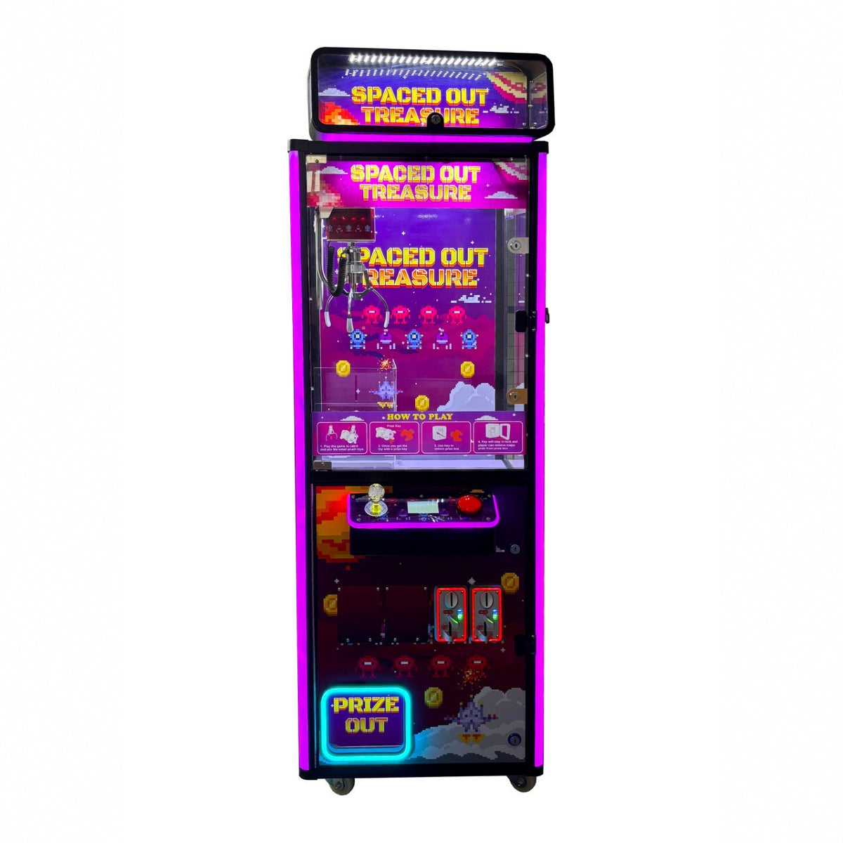 Spaced Out Mega Treasure 22" Claw Crane Machine Product Image Front View