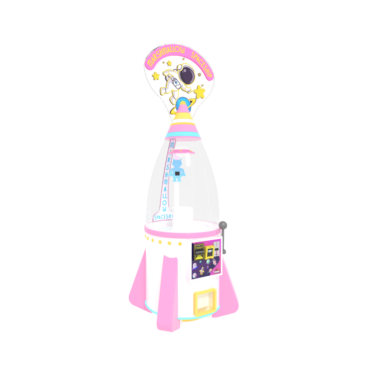 SweetRobo Marshmallow Spaceship Robot Vending Machine Product Image Left View