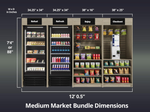 Three Square Market Medium Market Bundle Product Dimensions