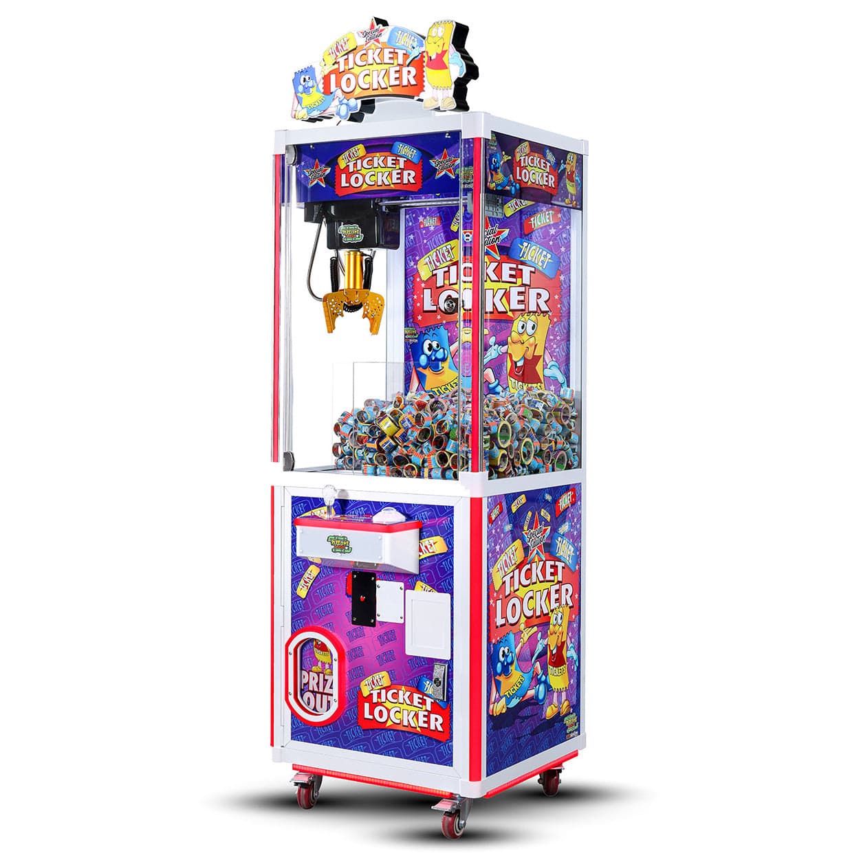 Ticket Locker SE 24" Crane Machine Right Angle View Product Image