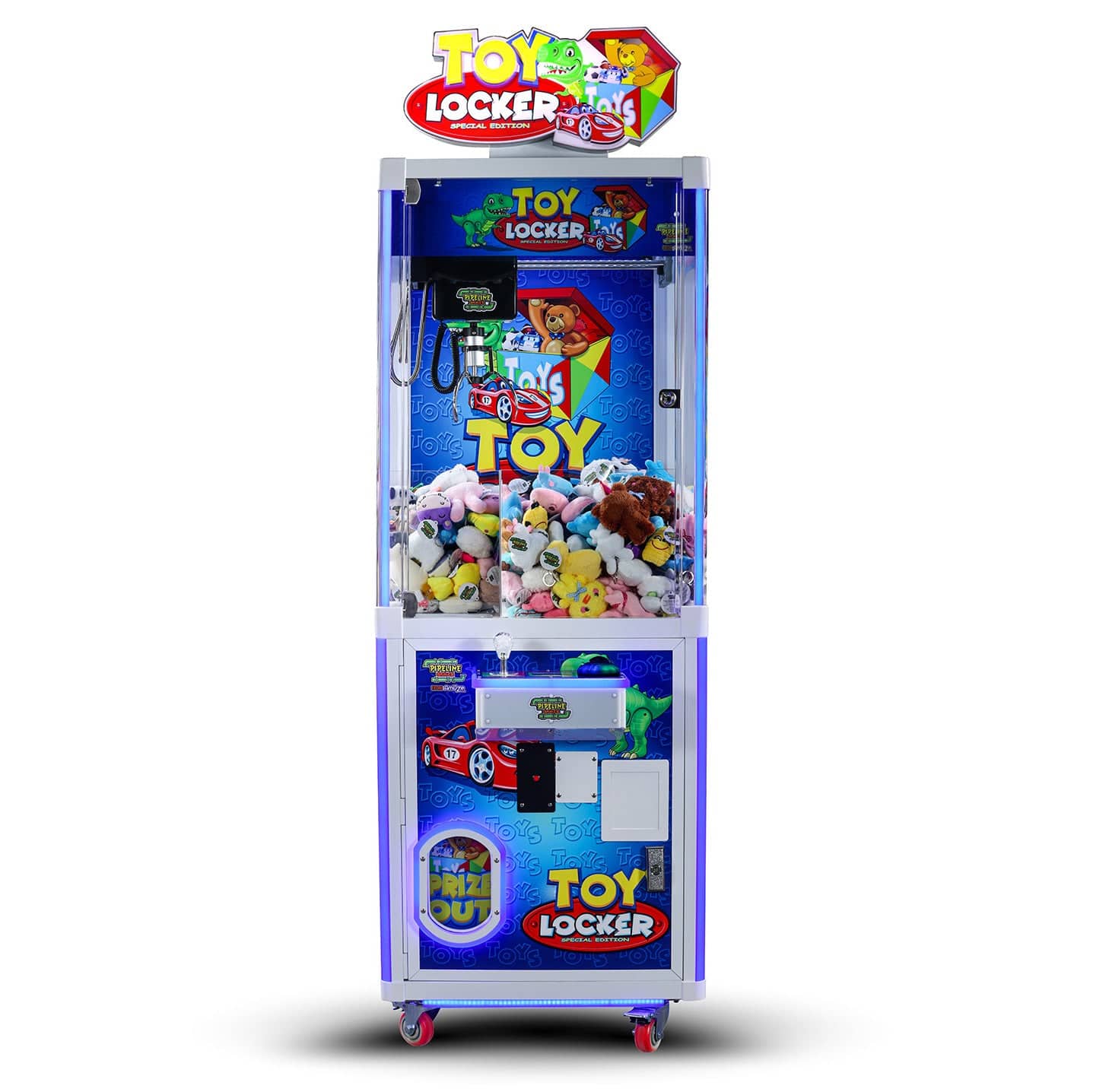 Toy Locker SE 24" Crane Machine Front Angle Product Image