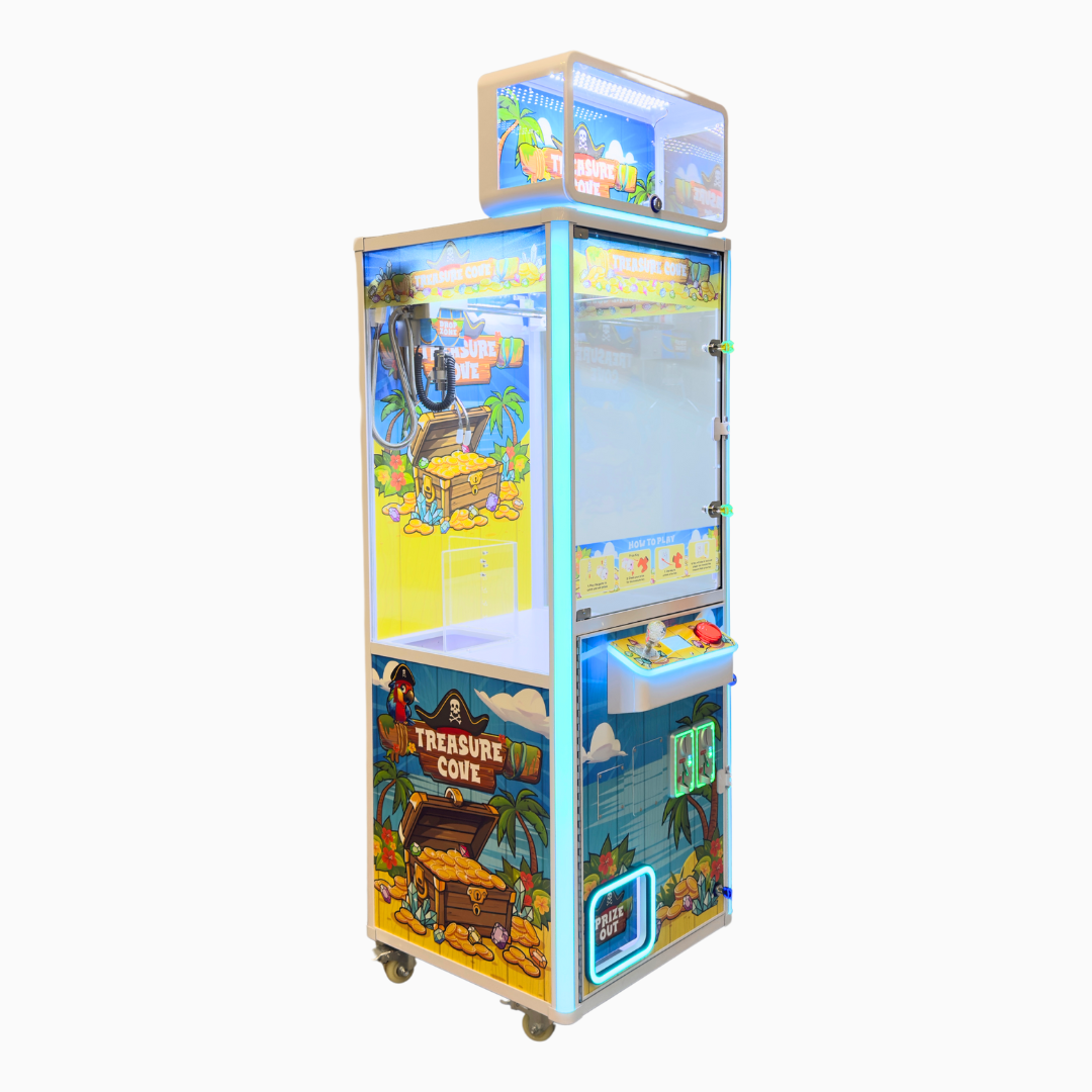 Treasure Cove Mega Treasure 22" Claw Crane Machine Product Image Left Angle View