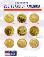 USA America 250 Token designs