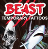 Display card for Beast tattoos