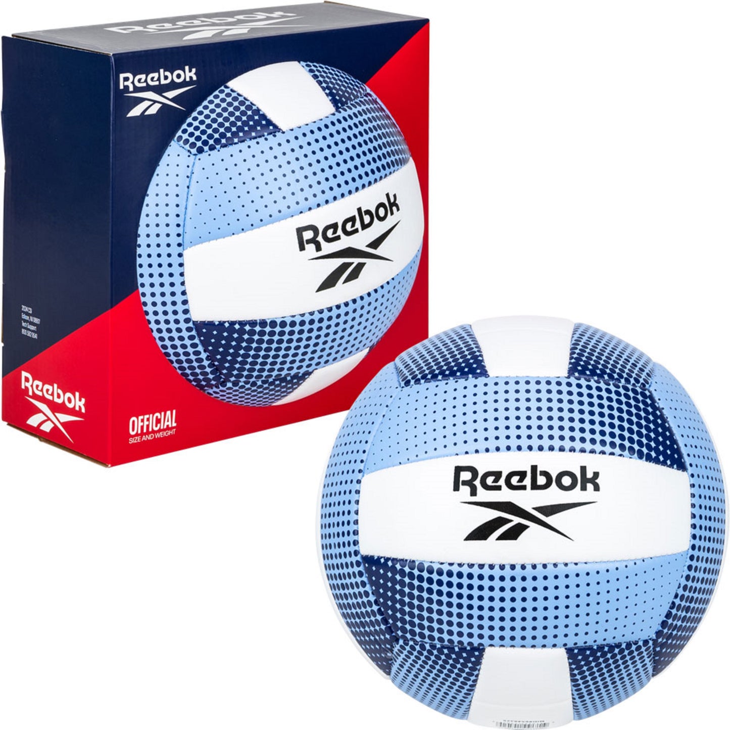 Reebox Blue & White VR-1500 Outdoor Boxed Volleyball (1ct.)