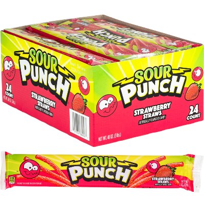 Sour Punch® Strawberry Straws (24pcs)