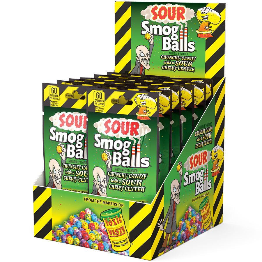 Toxic Waste® Smog Balls Candy Display Box