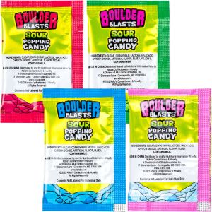 Sour Boulder Blast Popping Candy Bulk Bag (250pcs)
