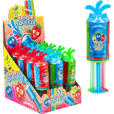 Triple Squeeze Push-up Gel Candy Display 12ct