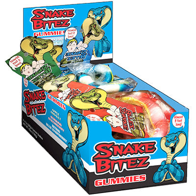 Snake Bitez Gummy Candy 7oz Display Box (9pcs)