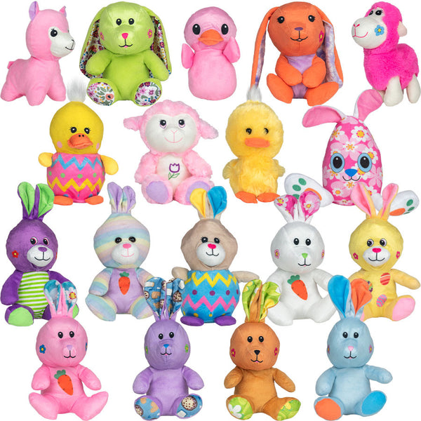 Small 100% Generic 6in-9in Easter Plush Mix 108 ct