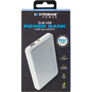 Slim Power Bank 5000mAh-White (1ct.)