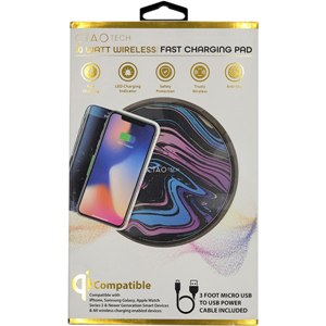 Round Metallic 10W Wireless Charging Pad (1ct.)