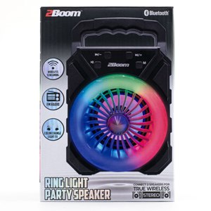 LED Ring Light Party 7in Black Speaker (1ct.)
