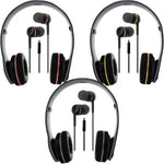Wired Earbuds and Headphone with Mic Combo Kit (1ct.)