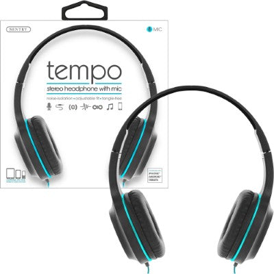 Tempo Stereo Headphones-Teal (1ct.)