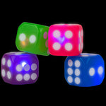 Light-Up Flashing Dice 1.25in Asst (12 pcs)