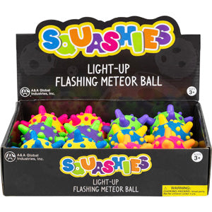 Light-Up Flashing Meteor Ball 2.75in Asst (12pcs)