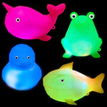 Light-Up Flashing Geometric Animals 3in-4in Asst (12pcs)