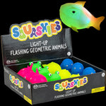 Light-Up Flashing Geometric Animals 3in-4in Asst (12pcs)