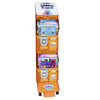 Front view of translucent orange colored Gotcha Glow toy capsule vending machine